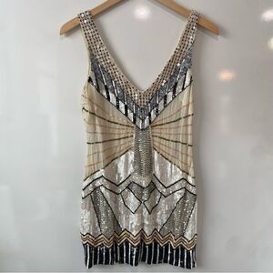 Bebe gold limited edition sequin mini dress size 00